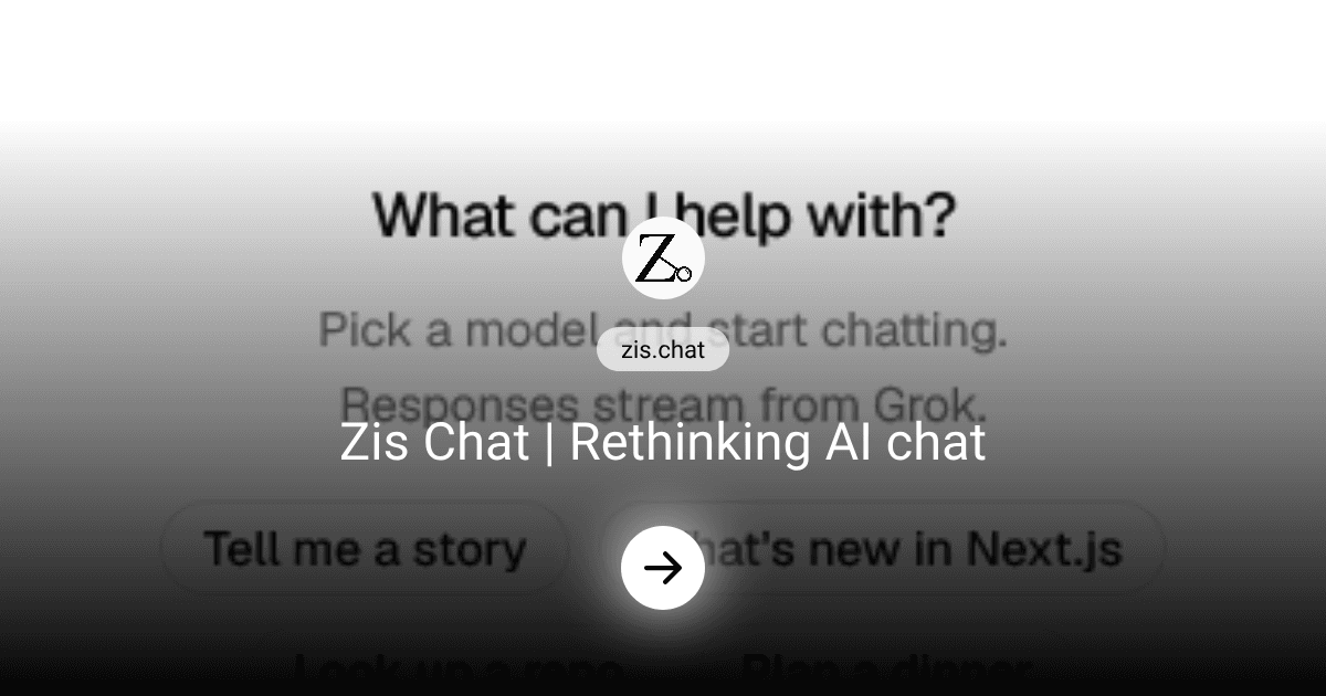 Preview of Zis Chat | Fastest AI chat with live web search